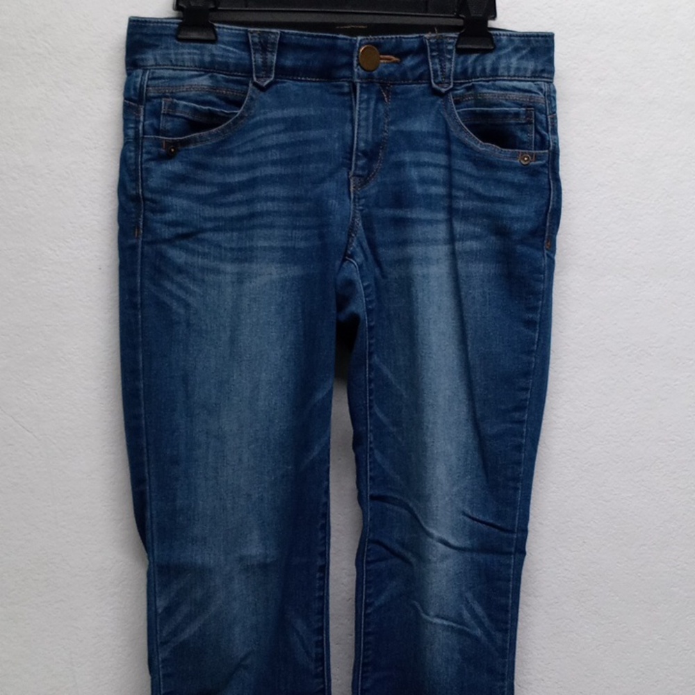 Democracy "Ab"Solution Blue Low Rise Straight Leg Jeans - Picture 2 of 6
